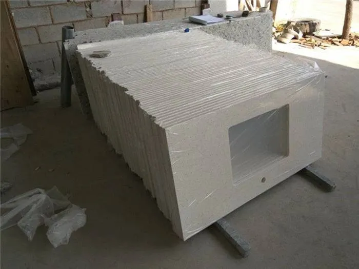 Solid White Quartz Vanity Top